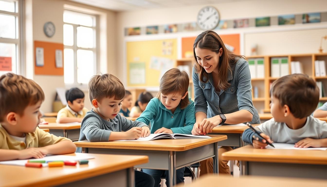 Students working in research laboratory